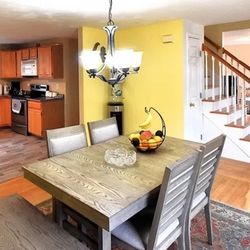 Table With 4 Chairs And Long 1 Long Chair 