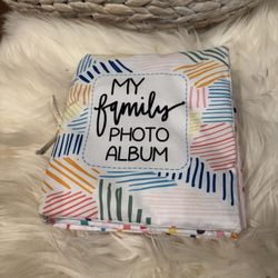 Mud Pie My Family Photo Album Cloth Crinkle Book. 