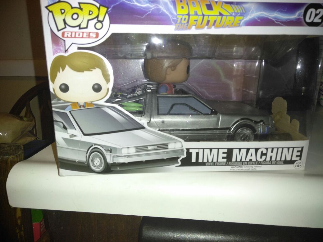 Back to the future pop Marty mc fly in time machine and doctor