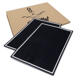 New Premium Rubber Bar Mats For Home Bar. 2 Pack 