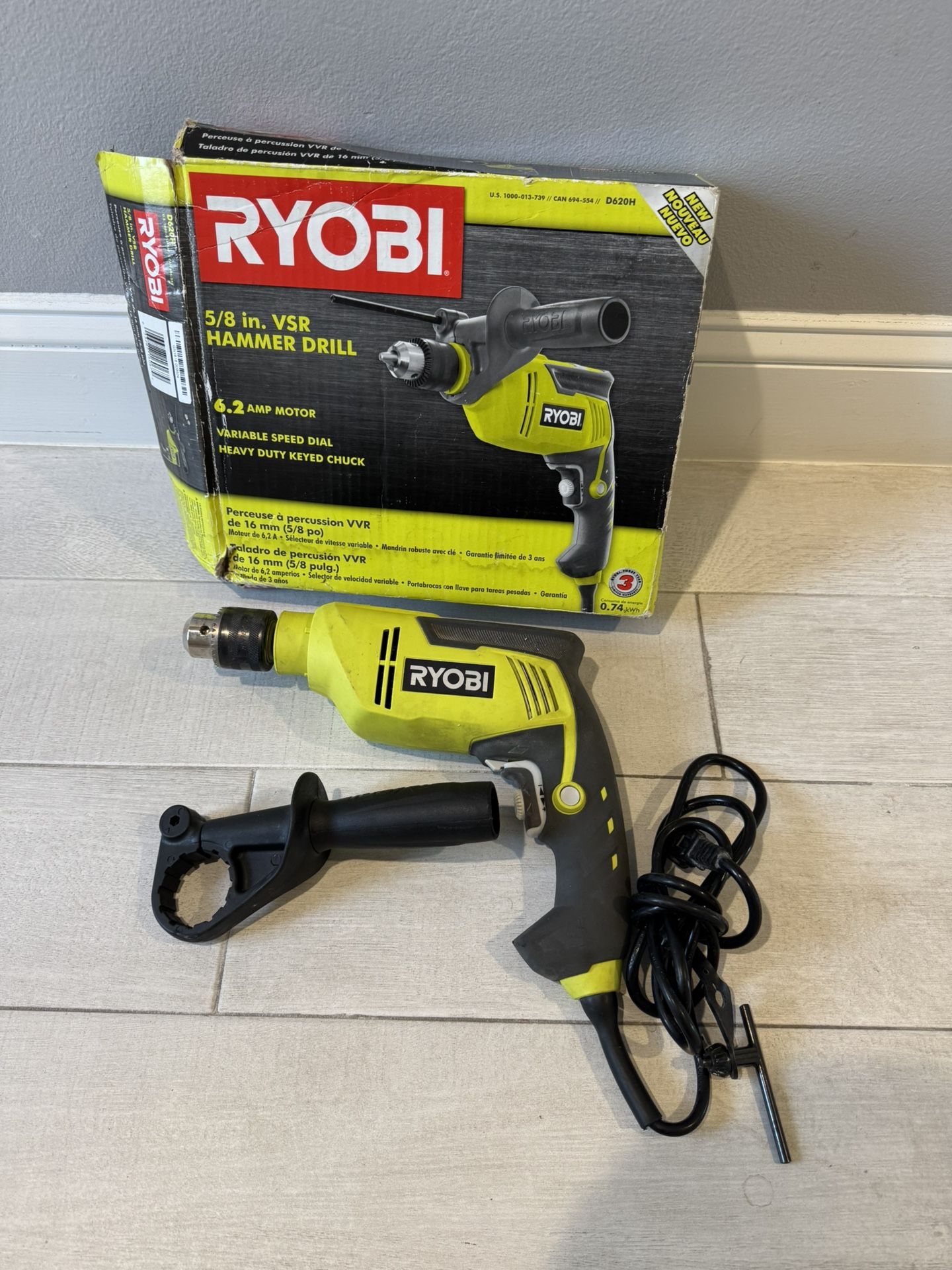 Ryobi 5/8” VSR Hammer Drill 