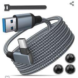 Smasener 16 FT Link Cable for Oculus/Meta Quest 2/1 and PC/Steam VR, Braided USB 3.2 A to C Compatible for Oculus Quest 2 Link Cable, High Speed PC Da