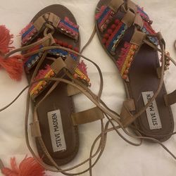 Steve Madden Tie Up Sandals 