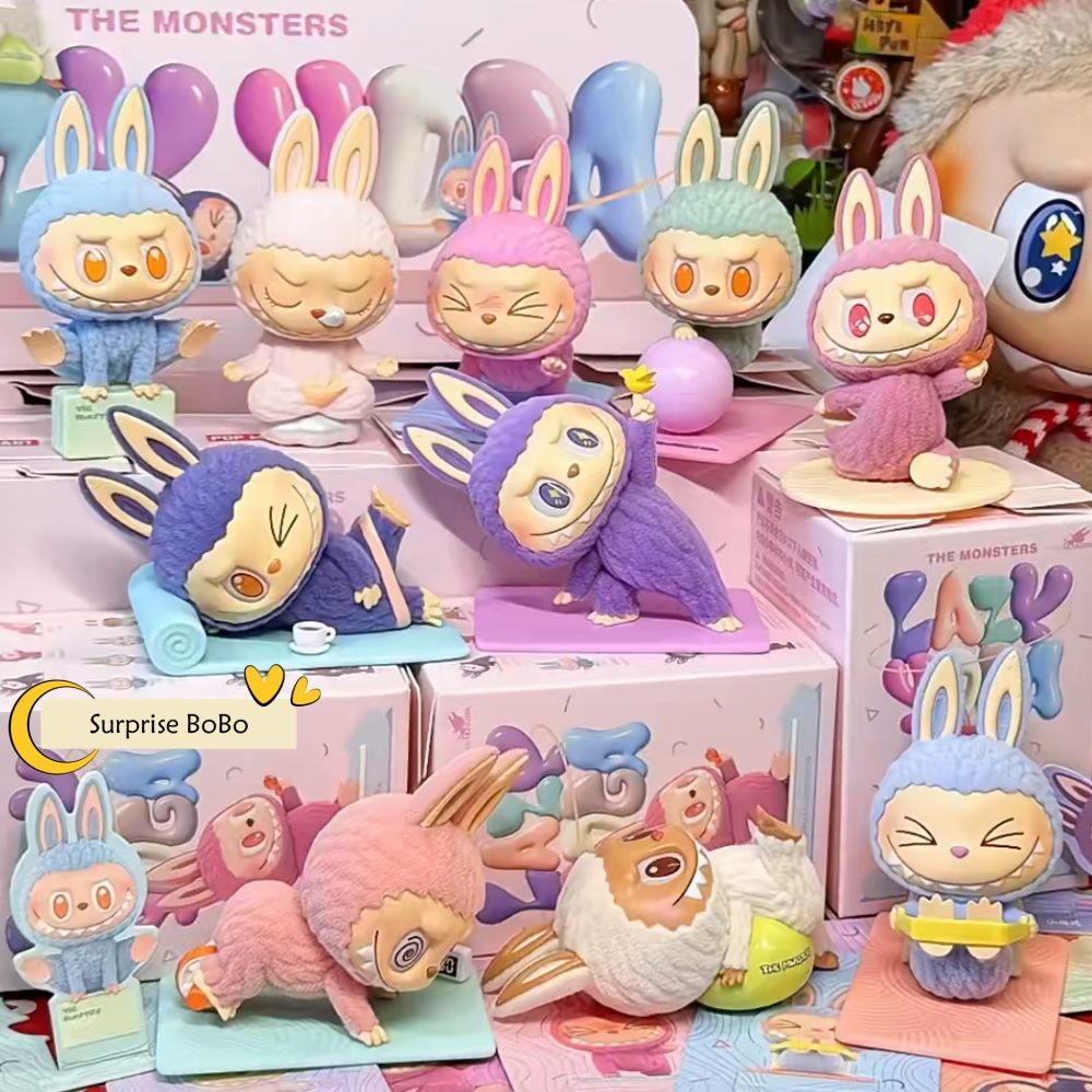 Authentic Lazy Yoga Labubu Sealed 