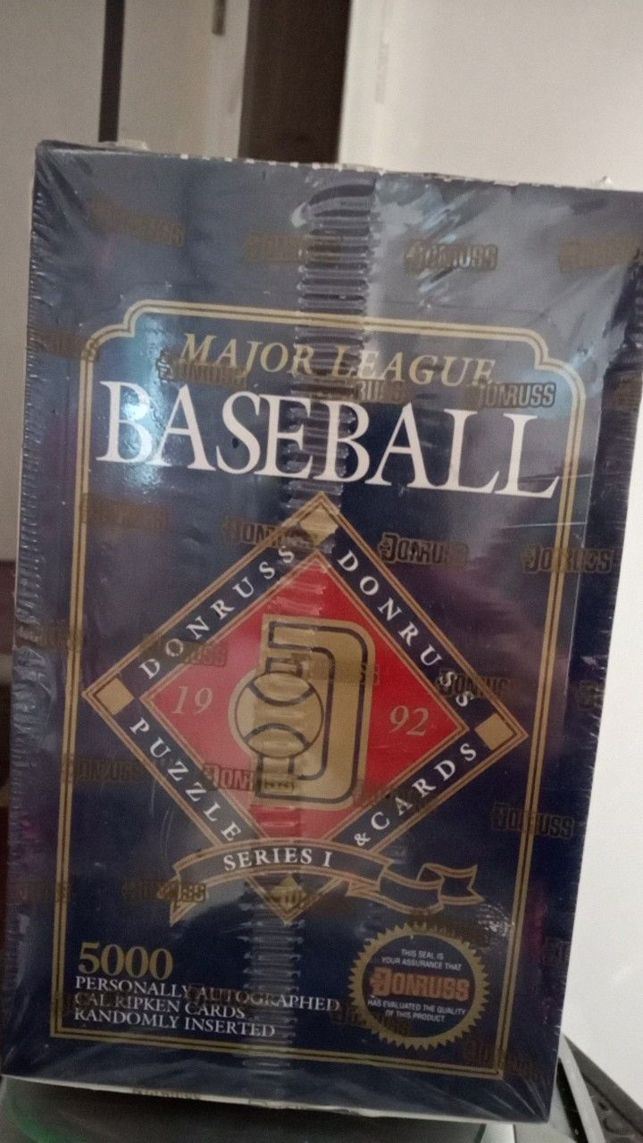 1992 Donruss Major league baseball cards - unopened box