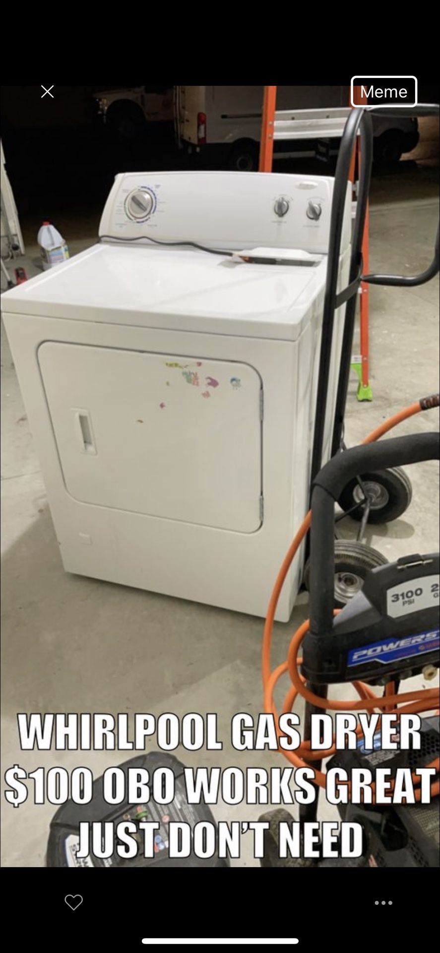 Whirlpool Dryer Gas - Works Great