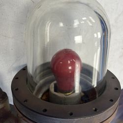 Vintage Crouse Hinds Explosion Proof Bunker Red Light 