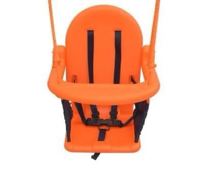 2-in-1 Single Swing and Toddler Swing Orange