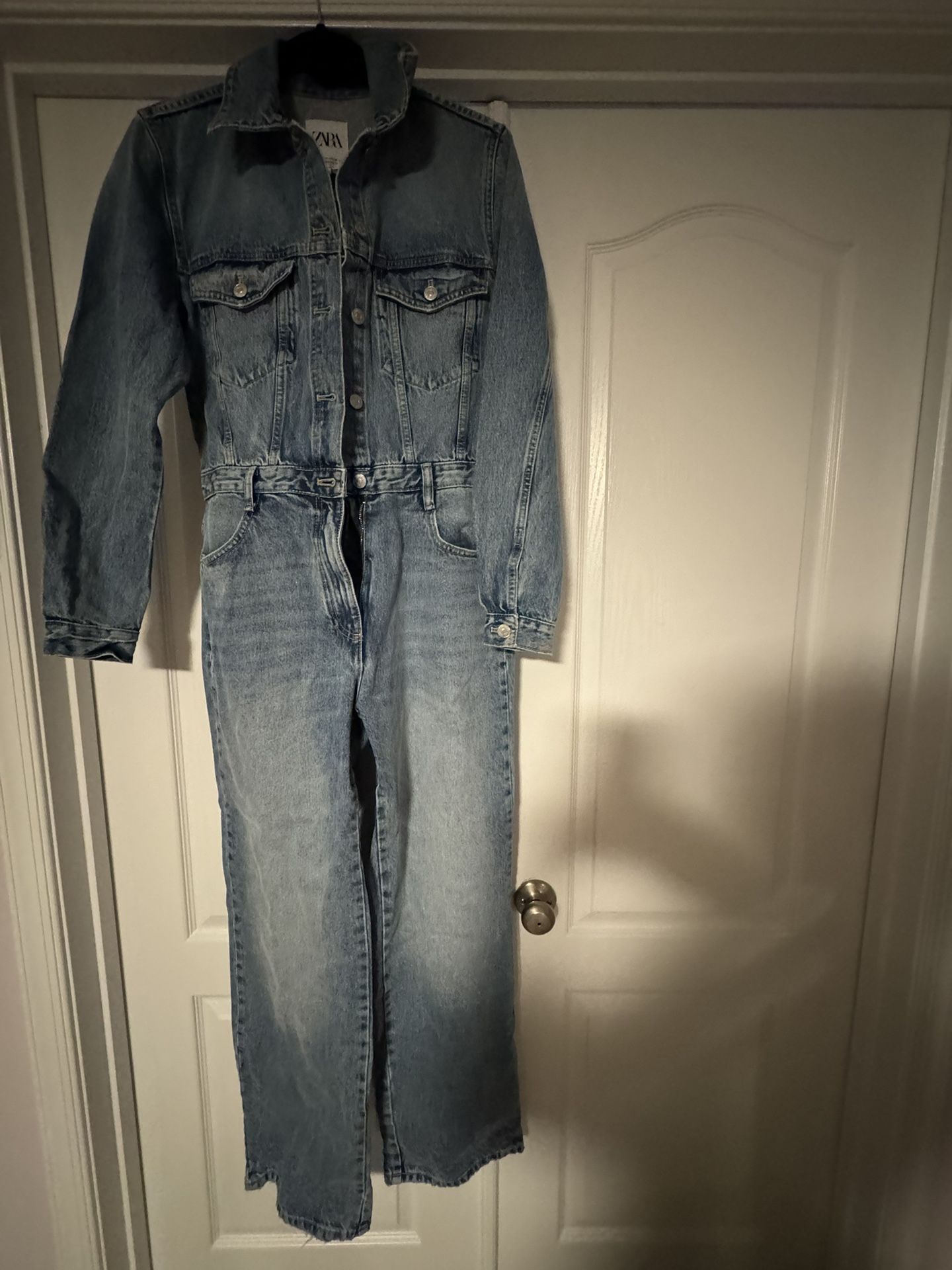 Brand New Zara Denim Jumpsuit