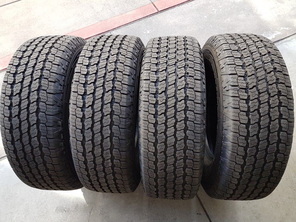 265/70r16 Goodyear Wrangler Kevlar tacoma trd tires AT all terrain 265 70 16 (10 miles) for Sale in Santa Ana, CA - OfferUp 265/70r16 Goodyear Wrangler Kevlar tacoma trd tires AT all terrain 265 70 16 (10 miles) for Sale in Santa Ana, CA - OfferUp