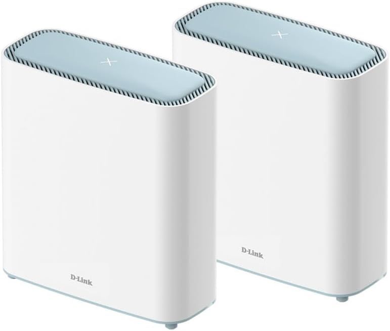 D-Link Eagle Pro AI AX3200 Mesh WiFi 6 System- 2 Pack- 8-Streams, 802.11ax Router, Dual Band, OFDMA, MU-MIMO, Voice Control with Google Assistant and