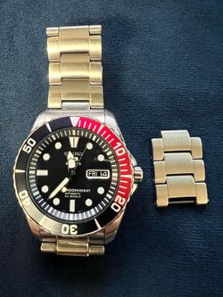Seiko 5 Sports Sea Urchin SNZF15 Pepsi Bezel Automatic 23 Jewels Mens Watch