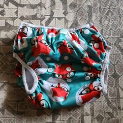 wegreeco Baby & Toddler Snap One Size Adjustable Reusable Baby Swim Diaper (Fox)