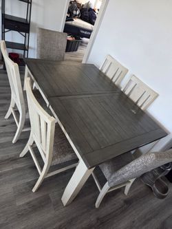 Farmhouse Dining Table with Chairs