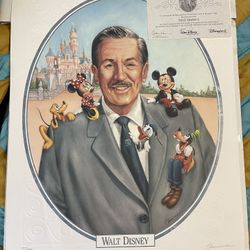 Walt Disney 100th Birthday Cast Member Lithograph Portrait