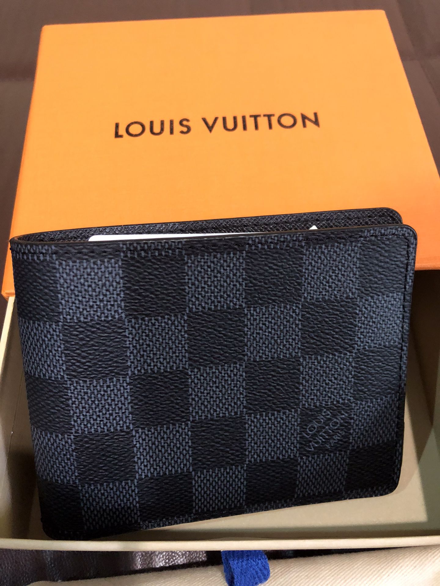 Louis Vuitton Wallet Damier Graphite Checkered New Unisex