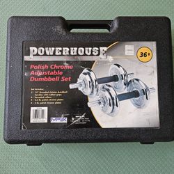 Chrome Adjustable Dumbbells 