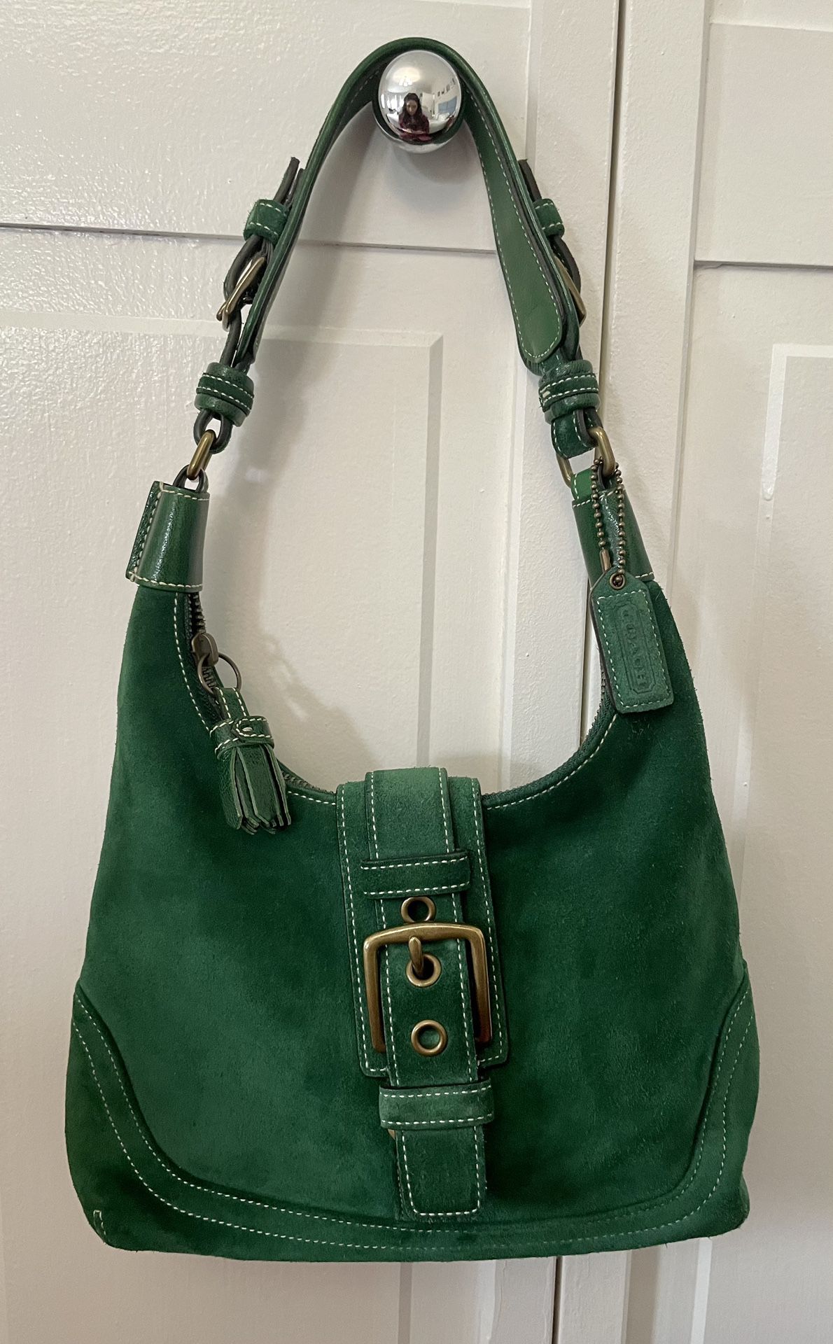 Vintage ‘90s COACH Suede Hobo Shoulder Bag