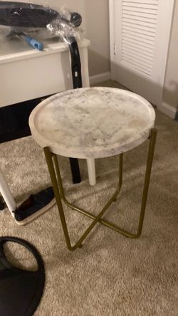 Stone/marble side table
