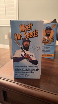 Teoscar “Mr Seeds” bobblehead.