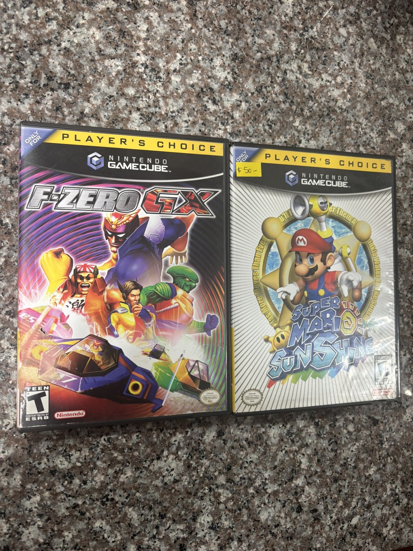 FZero GX & Super Mario Sunshine CASE/ARTWORK ONLY