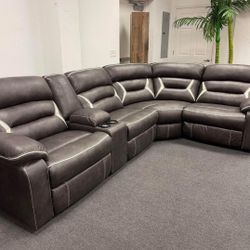 Power Reclining Sectional Color Options ✅No Needed Credit Check 💛 $39 Down Payment with Financing