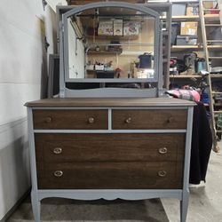 Refinished Dresser with mirror
