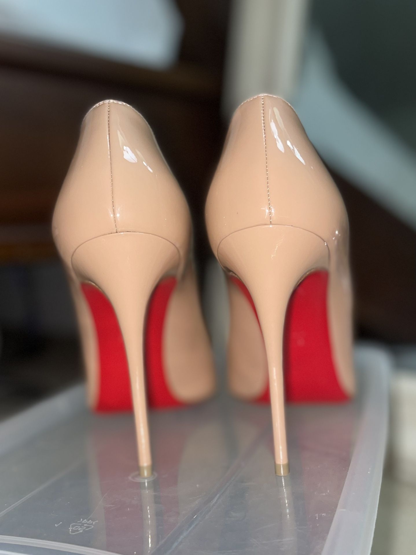 Christian Louboutin Kate 100 Patent Leather Pumps