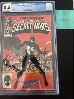 Secret Wars 8 CGC 8.5