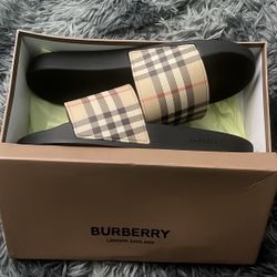 size 12 burberry slides 