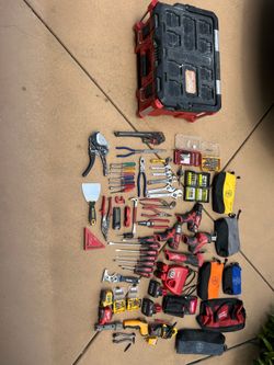 Milwaukee M12 Tool Lot + PACKOUT + Batteries + Hand Tools