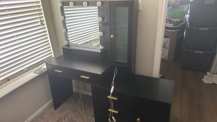 Vanity with lights