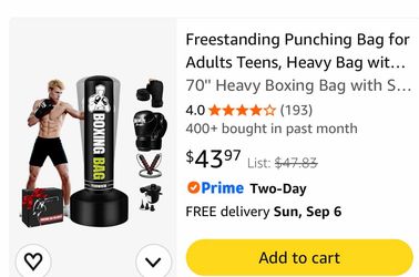 Freestanding Heavy Boxing Punching Bag Set