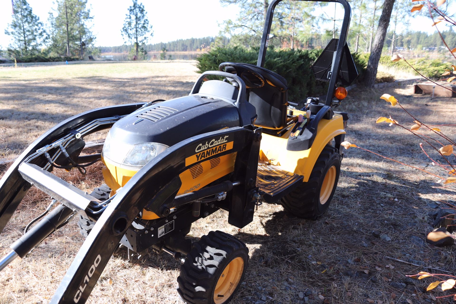 Cub Cadet Yanmar 24 HP diesel tractor with implements