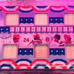 Rose Bench Yastrzemski Fisk ETC 1/6 Fall Classic 2021 Platinum Leaf Lumber GU Bat Baseball Card