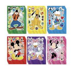 Disney Character Make A Face Stickers 24 Sheets