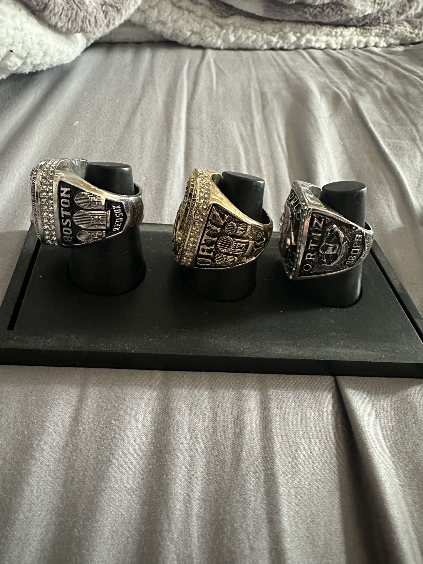 3 boston red sox world series rings