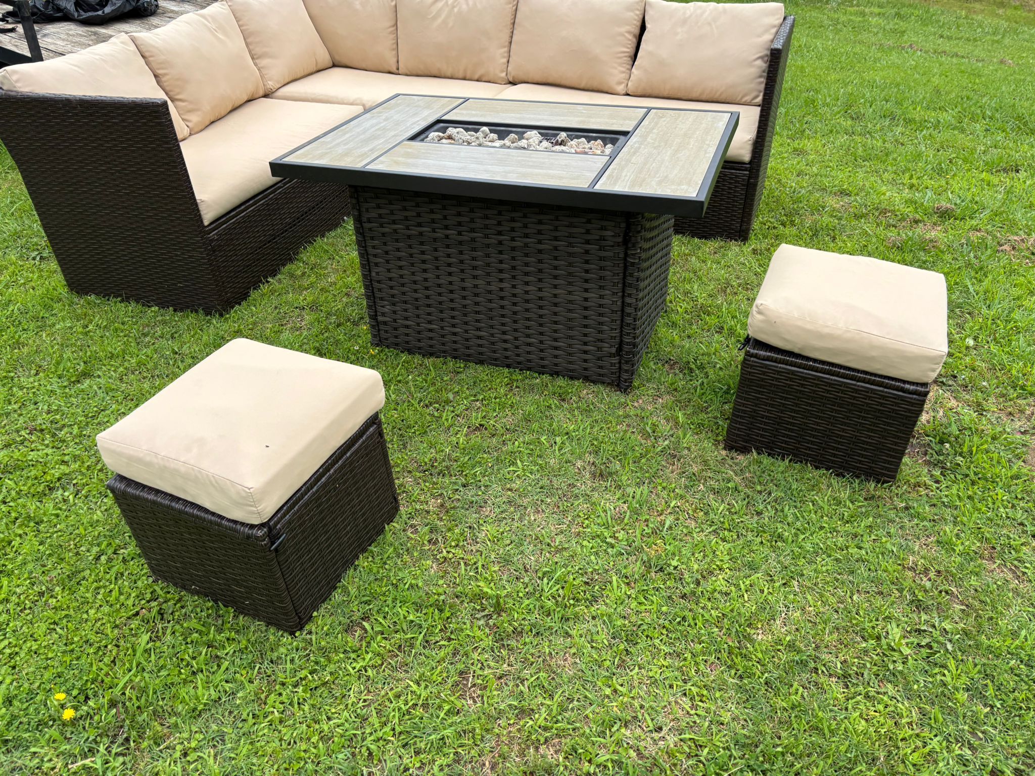 Patio Sectional Set 