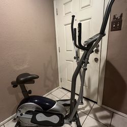 ELYPTICAL MACHINE CARDIO DOUBLE TRAINER ELÉCTRIC DISPLAY WORKING GREAT