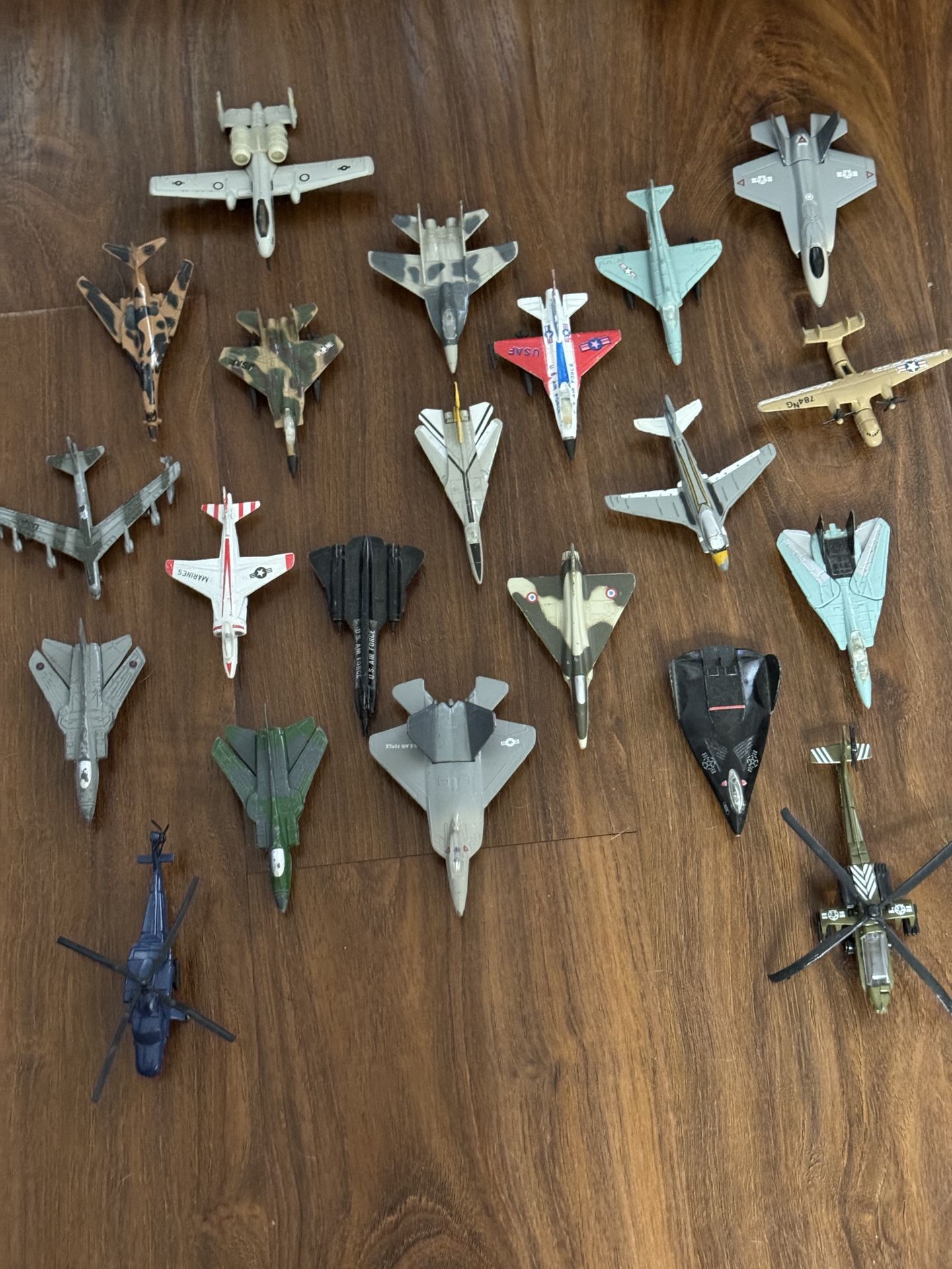 Assorted Die-Cast Modern Warplanes