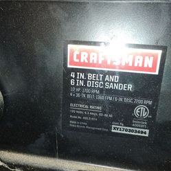 Bench top sanding station