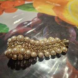 Pearl stone bracelet
