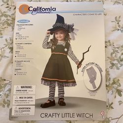 Kids Halloween Costumes, 4-6 yo, Crafty Little Witch 