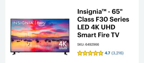 Insignia 65” TV