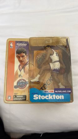 Utah Jazz John Stockton McFarlane series 2 white uniform BRAND NEW IN BOX