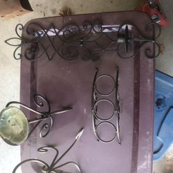 Assorted Metal Candle Holders
