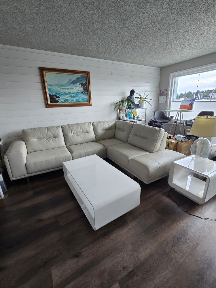 Kasala Faux Leather Couch 