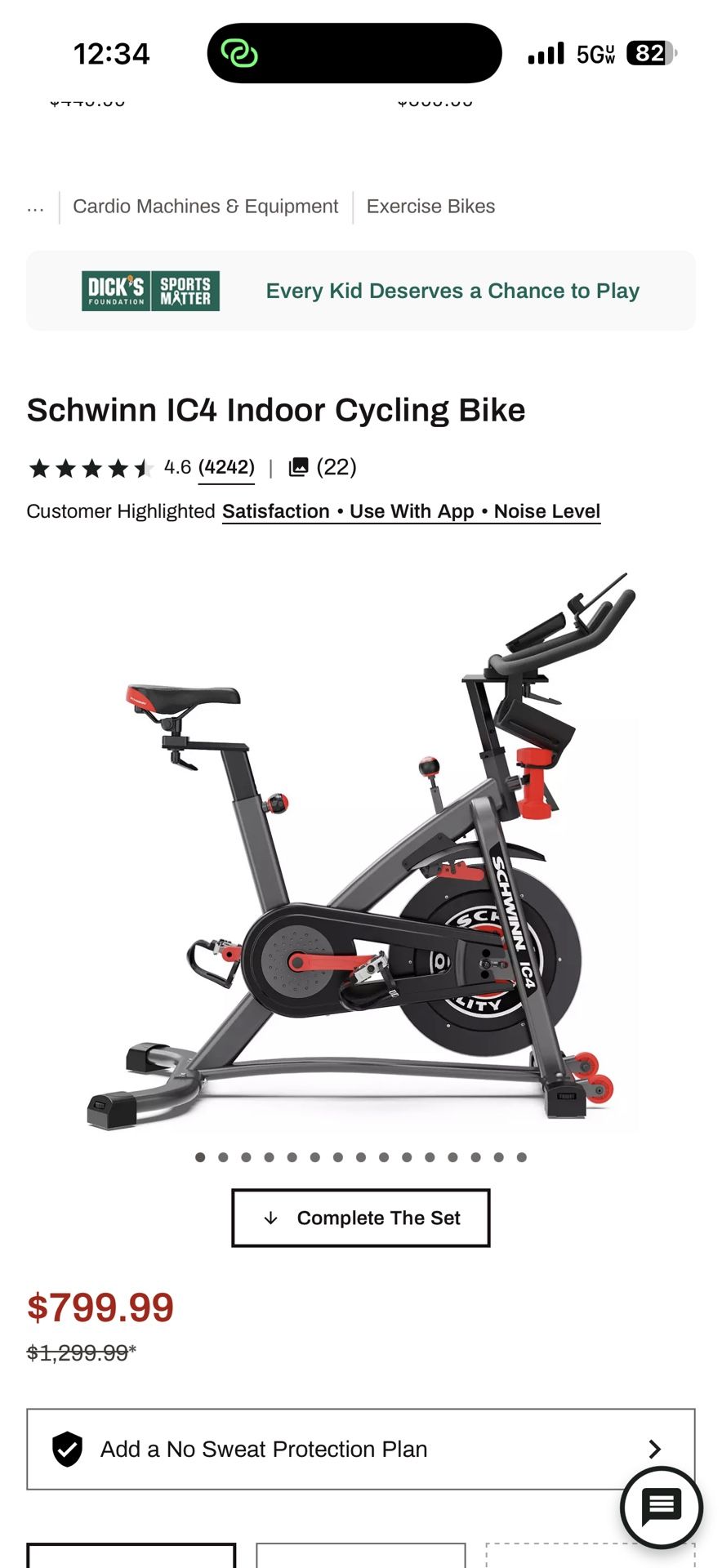 Schwinn IC4 Indoor Cycling Bike Used Excellent 