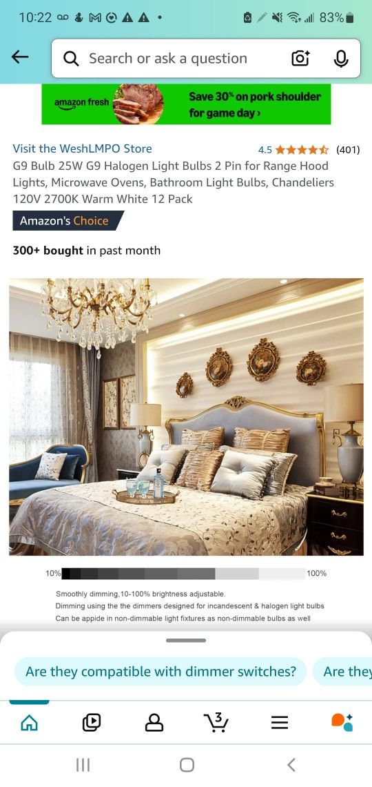 G9 Bulb 25W G9 Halogen Light Bulbs 2 Pin for Range Hood Lights, Microwave Ovens, Bathroom Light Bulbs, Chandeliers 120V 2700K Warm White 12 Pack