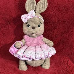 Handmade crochet bunny